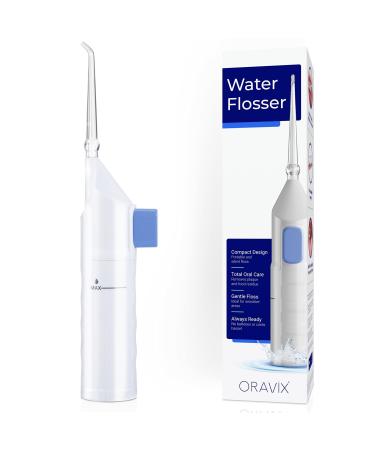 ORAVIX Manual Water Flosser | Tonsil Stone Irrigator | Soft Floss Remover | Mini Tonsil Cleaner | Travel Teeth Cleaning Space | Orali