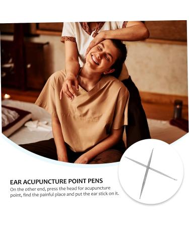 Healifty 12 Pcs Auricular Point Probe Pen Ear Cleaner Kit with Acupressure Tools for Earwax Removal and Massage - Silver Spring Spoon Included - Buy Online on GoSupps.com