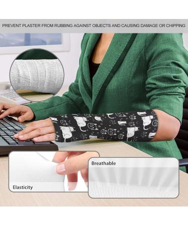 Cats Print Hand Socks for Splint Wrist & Thumb Spica Wrap Liner | Arm Cast Cover Sleeve for Men & Women | Medium Size - Buy Online on GoSupps.com