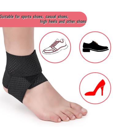 NELLHOMY Sport Ankle Brace for Men/Women(2 Pack) Adjustable Ankle Support Ankle Support for Plantar Fasciitis Relief Ankle Brace/Wrap for Sprained Ankle Achilles Tendon Recovery Sports(Black XL) X-Large Black - Buy Online on GoSupps.com