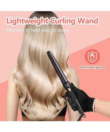 Ceramic Coating Hair Curler 25-32mm Curling Wand | Fast Heat | Long&Short Hair Curling Iron | Auto Shut-Off | 100-210V | Black - Buy Online on GoSupps.com