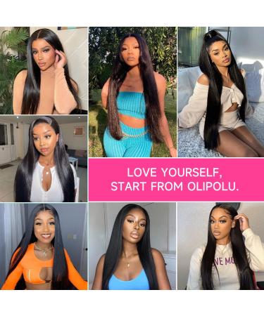 22 Inch Brazilian Virgin Human Hair Lace Front Wig | Pre Plucked | HD Transparent 13x4 Lace Frontal | 150% Density | Natural Color | For Black Women - Buy Online on GoSupps.com