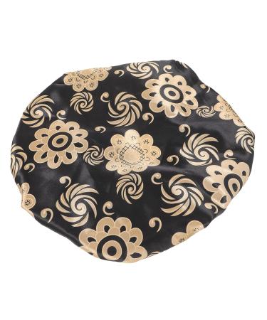Healeved Girls Hair Ties and Sleep Cap Set - Satin Printing, Elastic Headband, Shower Cap - 2pcs, 26x26cm - As Shown - Buy Online on GoSupps.com