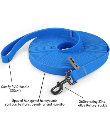 Wolfone 6m Blue Waterproof Dog Tow Line Leash - Heavy Duty Anti-Slip Training Leash for Outdoor Activities - Buy Online on GoSupps.com