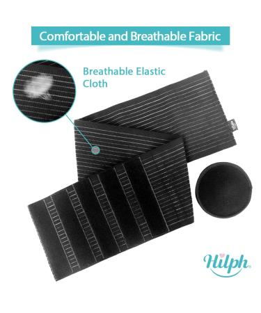 Hilph Umbilical Hernia Belt for Men and Women - Support Binder with Compression Pads for Waist Abdomen Post-Surgery - Buy Online on GoSupps.com