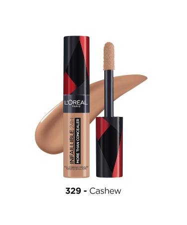 L'Or al Paris Concealer 329 Cashew - Long-Lasting Coverage & Refreshing Finish | 11ml Infaillible Concealer for Up to 16 Hours - Buy Online on GoSupps.com