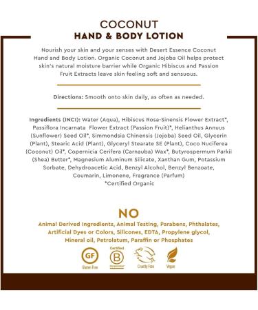 Desert Essence Coconut Shampoos Hair Conditioners and Hand & Body Lotions Travel Size Trio Pack 3 x 44mL - Buy Online on GoSupps.com