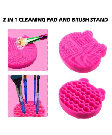 Buy Beaupretty 2-in-1 Makeup Brush Holder & Cleaner | Portable Tool for Efficient Brush Washing & Makeup Removal | Ideal Makeup Scrubber Pad & Stand - Buy Online on GoSupps.com