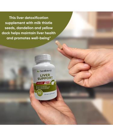 Liver Support - Natural Milk Thistle and Zinc Supplement - Helps Detox and Cleanse The Liver Supports Digestive Health and Detoxification - 60 Veggie Capsules (30 Days Supply) 1 - Buy Online on GoSupps.com