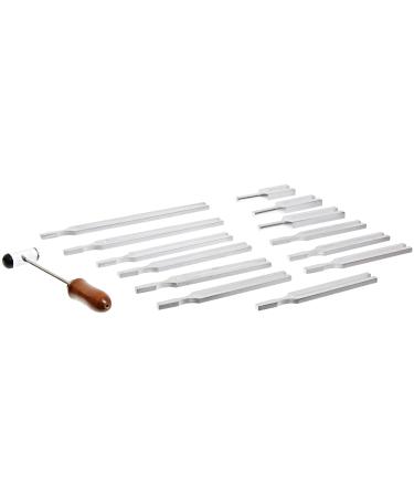 United Scientific TFBOX13 Tuning Fork Set with Mallet - 13-Piece Wooden Box Kit - Buy Online on GoSupps.com