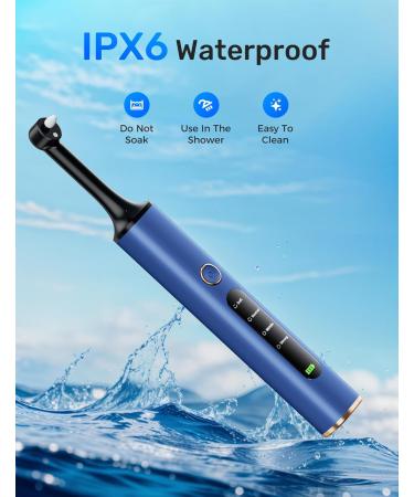 Rechargeable Tooth Polisher Kit - Teeth Whitening & Tartar Removal Tools for Home Use | Includes 3 Polish Pastes & 5 Brush Heads - Buy Online on GoSupps.com