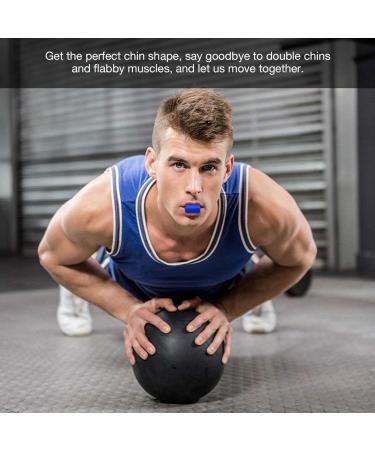 Jaw Exerciser Jawline Exercise Face and Neck Exerciser Double Chin Reducer Define Your Jawline Look Younger and Healthier Helps Reduce Stress and Cravings Blue - Buy Online on GoSupps.com
