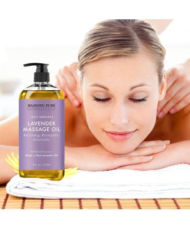 Majestic Pure Sore Muscle Lavender & Frankincense Massage Oil Bundle - 8 fl oz Each - Buy Online on GoSupps.com