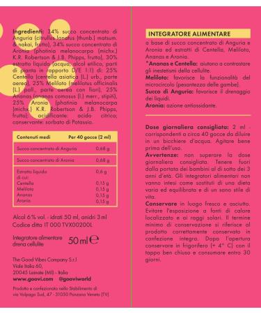 Goovi Shape Your Booty Integratore Alimentare Drena Cellulite 50 ml - Buy Online on GoSupps.com