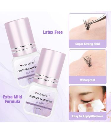 Cluster Lash Glue: Strong Hold, Fast Drying, Waterproof - Gentle Eye Lash Remover for Extensions and Clusters - Buy Online on GoSupps.com