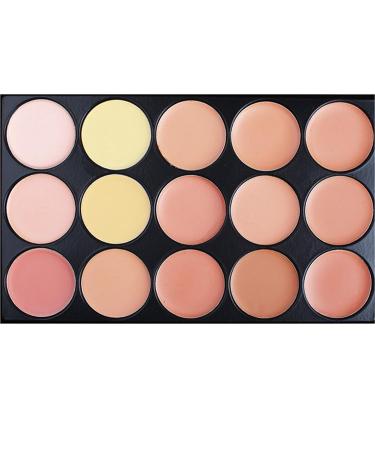 FantasyDay Pro 15 Colors Concealer Camouflage Palette Contouring Kit 2 - Professional and Daily Use - Buy Online on GoSupps.com