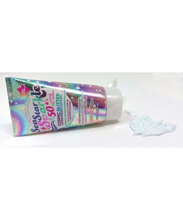 Sunshine & Glitter Sea Star Sparkle Biodegradable Glitter Sunscreen SPF 50+ Cosmic Marshmallow 3.4 Oz - Buy Online on GoSupps.com