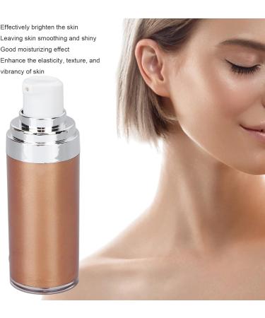Glitter Body Makeup Liquid Cream - Shimmery Rose Gold Highlighter for Face & Skin | Moisturizing Lotion with Natural Glow Finish - Buy Online on GoSupps.com