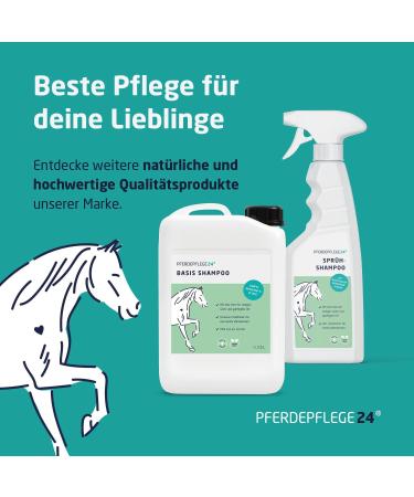 Horse Care24 Mane & Tail Spray for Horses 2.5L - Comparison Winner | Brilliant Shine Easy Combability & Healthy Fur - Available in 5 Sizes - Buy Online on GoSupps.com