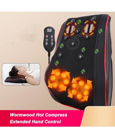 FafeICY Neck Massage Device with Heat 3D Knobs Muscle Relief & Portable Shiatsu Back Massager | EU Connector - Buy Online on GoSupps.com