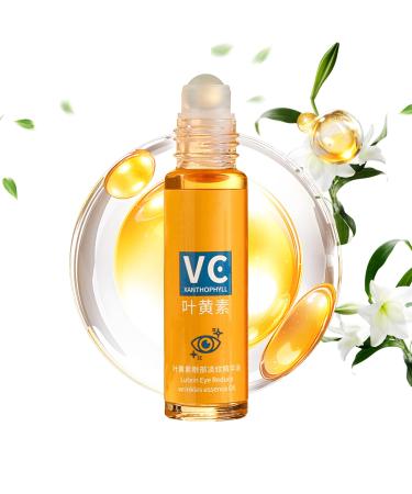 Lutein Eye Oil 8ml AntiWrinkle Vitamin C Ser m Nourishing Firming Eye Essence for Dark Circles Puffiness Swelling Soothing AntiAging Eye Care for Men Women Daily Use