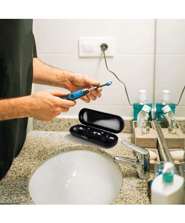 2 Pack Electric Toothbrush Travel Case for Oral-B Pro & Other Electric Toothbrushes - Portable Holder (Black & White) - Buy Online on GoSupps.com