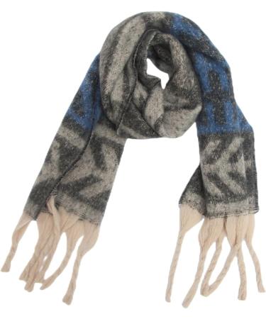 Hanxiulin Ladies Cotton Scarf - Classic Vintage Poncho Triangle Scarf for Winter - Large Dark Gray Women's Accessory - Buy Online on GoSupps.com