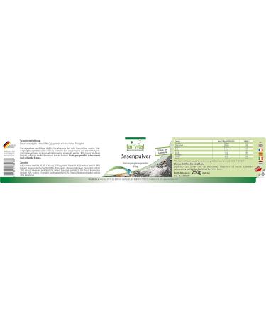 Fairvital | Alkaline formula powder - with calcium magnesium potassium zinc iron copper molybdenum chromium and selenium - VEGAN - 250g - Buy Online on GoSupps.com