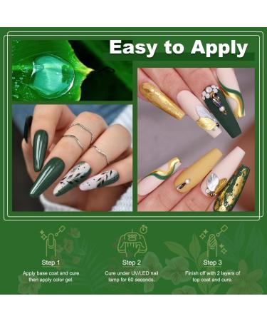 Lavender Violets 15ml Gel Nail Polish in Tree Green - UV LED Soak Off, Manicure Pedicure Curing with Nail Lamp - A0187 - Buy Online on GoSupps.com