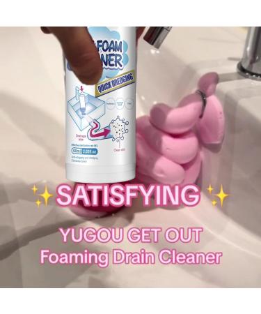 Yugou Drain Cleaner Yugou Foam Drain Cleaner Get out Foaming Drain Cleaner Foam Drain Cleaner Clog Remover For Kitchen Drain Sinks Tubs (1pcs-60ml) - Buy Online on GoSupps.com