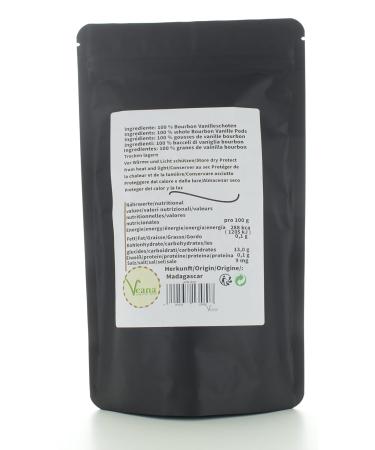 Bourbon Vanilla Pods - 20 Pieces (12-13cm) | 100% Natural Madagascar | Fresh Juicy & High Vanilla Content | Top Gourmet Quality - Buy Online on GoSupps.com