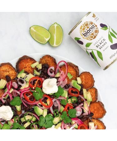 Biona Biona Organic Black Beans 4 x 400g - Buy Online on GoSupps.com