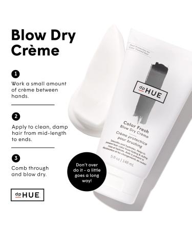 dpHUE Color Fresh Blow Dry Creme - Hydrating & Shine-Boosting Heat Protection - 5 oz Argan Oil & Shea Butter - Ideal for All Hair Types - Color Safe International Shipping - Buy Online on GoSupps.com