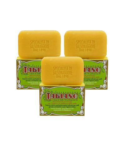 Sulfur and Glycerin Soap - Supersapone Tabiano Anti-Acne, Psoriasis & Eczema Treatment, 125g Soap