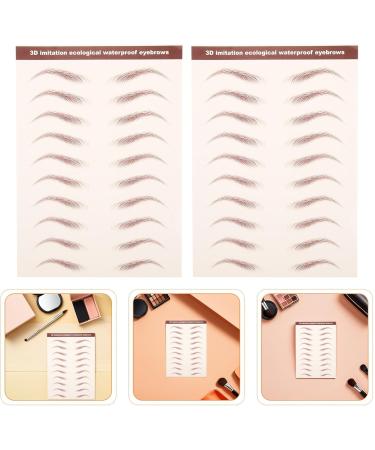 jojofuny Autocollants Temporaires pour Sourcils Effet Naturel Brun Lot de 6 Feuilles Imperm ables Transfert Facile pour Maquillage Naturel Entra nement et Mise pour Usage Quotidien et - Buy Online on GoSupps.com