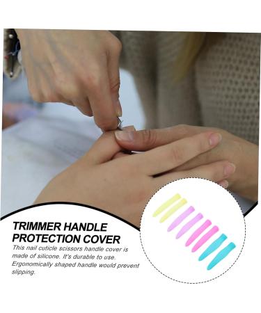 Beavorty 4 Pairs Cuticle Nipper Handle Sleeve Nail cat Nail caps Pouch Bag DIY Scissor Cuticle Scissor Handle Cover Sewing Safety Cover Embroidered Silica Gel - Buy Online on GoSupps.com