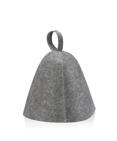 Sauna hat sauna cap grey felt cap bathing cap shower cap accessories for women men shower sauna head protection - Buy Online on GoSupps.com