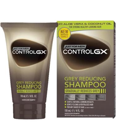 Just For Men Control GX Grey Hair Reducing Shampoo New Improved Formula 118ml Packaging may vary