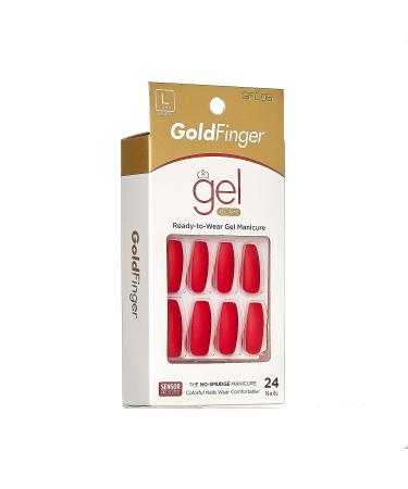Gold Finger Full Cover Gel Nails - Glam Ready Long Wear Gel Manicure - Buy Online on GoSupps.com