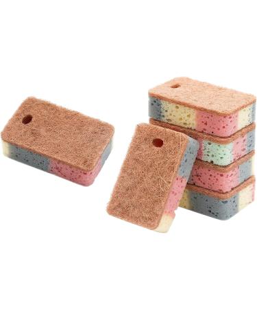 KODASW 1/5Pack Kitchen Cleaning Sponges Double Sided Scouring Pad Wipe Dishwashing Sponges Cloth for Easy Dishwashing - Buy Online on GoSupps.com