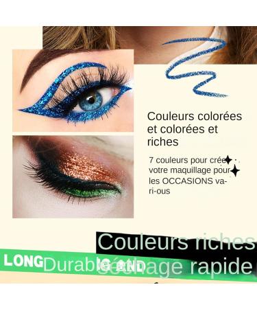  Fravsiu eyeliner kit glitter eyeliner eyeliner pencil makeup kit for glitter eyeliners eyeliners for special events waterproof glitter eyeliners versatile shades for - Buy Online on GoSupps.com