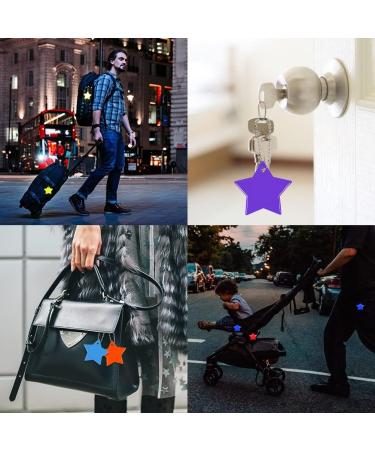 Children Reflector Set - 13 Star Reflectors for Backpack & School Bags | Safety Reflectors & Keychains for Bicycles & Running - Buy Online on GoSupps.com