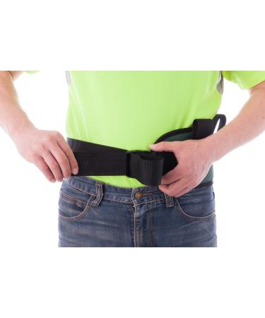 COW&COW Padded Gait Belt with 4 Handles and Quick Release Buckle 5.5 Black Large - L/40-60 - Buy Online on GoSupps.com