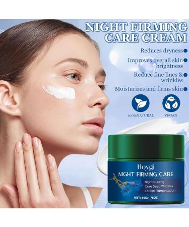 Znnhnn Blue Gentian Set of 3 Organic Firming Night Cream Organic AntiWrinkle Serum and AntiWrinkle Eye & Lip Care Blue Gentian & Edelweiss AntiAging Cream for Women - Buy Online on GoSupps.com