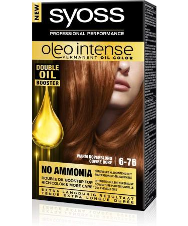 Syoss Colour Oleo Intense 6-76 Warm Cooper Blonde Hair Verf - 1 Set