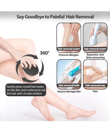 Nano Hair Remover - Reusable Crystal Hair Removal Tool for Women & Men | Magic Hair Remover Stone for Body Legs & More - Buy Online on GoSupps.com