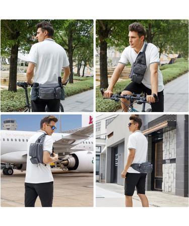 TUDEC 4-in-1 Hands-Free Dog Leash & Multifunctional Waist Bag 5.8ft Zero Shock Bungee Car Seat Buckle & Reflective Threading - Blue - Buy Online on GoSupps.com