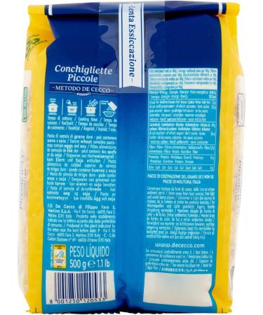  De Cecco De Cecco - Small Rabbits of Durable Wheat Semola Pasta - 6 Pieces of 500 g 3 kg  - Buy Online on GoSupps.com