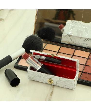 Elegant Ladies Lipstick Case with Mirror - Set of 2 Gold/Silver Lip Stick Holders - Buy Online on GoSupps.com