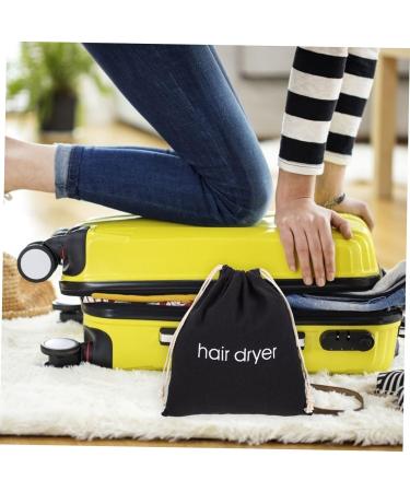 POPETPOP hair dryer storage bag hair styling tools hair dryer holder bag keeps Storage Organizer pouch travel 33x30cm Black - Buy Online on GoSupps.com